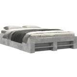 Furnova Posteljni okvir betonsko siv 120x200 cm inženirski les, (21942224) | Shoptok.si