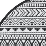 Vanjski tepih ARAKIL crni Ø 160 cm PP | shoptok.hr