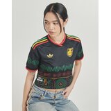 Adidas Majice s kratkimi rokavi Away Crop Jamaica Football Jersey Črna | Shoptok.si