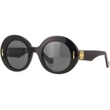 Loewe Anagram Black Oval Sunglasses ONE SIZE (50) Črna/Rjava Cene