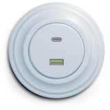  Kliklap - Retro USB utičnica A+C sa okvirom, plava | Eponuda.com