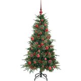 vidaXL Umetno Zložljivo Božično Drevo Zelena 150 cm PE in PVC | Shoptok.si
