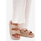 Boto Foam Women's Platform Slippers Dark Beige Falowena | shoptok.hr