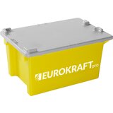 eurokraft pro Zasučni zaboj za zlaganje, prostornina 50 l, DE 3 kosi, rumena | Shoptok.si
