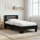  Okvir kreveta s uzglavljem Crni hrast 80 x 200 cm | shoptok.hr