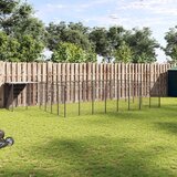 Kavez za pse crni 15,73 m² čelični | shoptok.hr