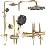 REA Bath Komplet za prhanje Lungo Stripe Brush Gold Cene