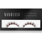Nanolash DIY Eyelash Extensions set za podalj&amp;scaron;evanje trepalnic doma Harmony BROWN 36 kos Slike