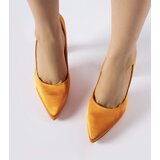 Gemre Orange satin block heels Rivers | ePonuda.com