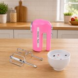 KITCHEN Set Waffle Maker Mixer Interchangeable Tips Lights Sounds Pink | shoptok.hr