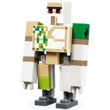 Lego Minecraft min 082 Iron Golem - Brick and Pin Arm Attachments, Dark Bluish Gray Feet