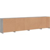  Komoda s LED svjetlima boja sivog hrasta 283x37x67 cm | shoptok.hr