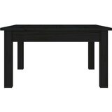  Klubska mizica črna 55x55x30 cm trdna borovina, (20778073) | Shoptok.si