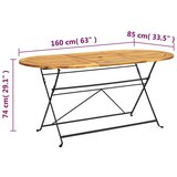  7-dijelni sklopivi vrtni blagovaonski set od bagremovog drva | shoptok.hr