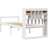  s regalom za knjige bez madraca bijeli 90x190cm borovina | shoptok.hr