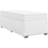  s oprugama i madracem bijeli 100x200 cm od umjetne kože | shoptok.hr