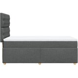  Krevet s oprugama i madracem tamnosivi 90 x 190 cm od tkanine | shoptok.hr