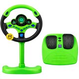  Interactive Steering Wheel on Stand with Pedals Lights Sounds Green | Shoptok.si