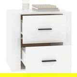  Noćni ormarić visoki sjaj bijeli 50 x 39 x 47 cm | shoptok.hr