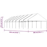  Sjenica s krovom bijela 15,61 x 5,88 x 3,75 m polietilen | shoptok.hr