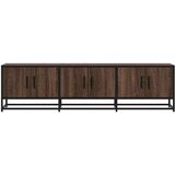 TV ormarić smeđi hrast 150x35x41 cm Konstruirano drvo i metal | shoptok.hr