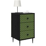  Noćni ormar GELEEN Crni hrast 36 x 33 x 61 cm Konstruirano drvo | shoptok.hr