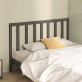  Uzglavlje za krevet sivo 166 x 4 x 100 cm od masivne borovine | shoptok.hr