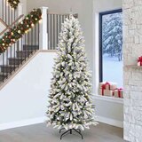  Umjetno božićno drvce s stalakom Bijelo 93 x 93 x 240 cm | shoptok.hr