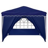  Rastezljivi šator za svadbe - šator za zabave Plava 288 x 288 x 245 cm - Plava s 4 bočna zida | shoptok.hr