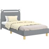  Otroški posteljni okvir z vznožjem Svetlo siva 90 x 190 cm, (5000104619) | Shoptok.si