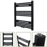 The Living Store Kopalniški cevni radiator za centralno ogrevanje raven 600x764 mm črn - Cevni Radiator, (21745137) | Shoptok.si