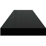  Plutajuće zidne police 4 kom sjajne crne 90 x 23,5 x 3,8 cm MDF | Eponuda.ba