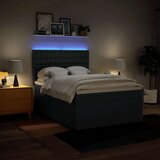  Krevet s oprugama i madracem plavi 140 x 190 cm od tkanine | shoptok.hr