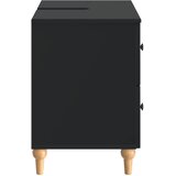  Kupaonski ormarić za sudoper ALKMAAR Crna 82 x 41 x 59 cm | shoptok.hr