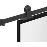 Klizna vrata s priborom 76 x 205 cm kaljeno staklo i aluminij | shoptok.hr