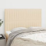 The Living Store Posteljno vzglavje 4 kosa krem 72x5x78/88 cm blago - Vzglavje, (21659962) | Shoptok.si