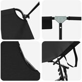  Sklopiva ležaljka za sunčanje 2 pcs Crna 190 x 57 x 81 cm | shoptok.hr