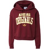 Adidas Sweater majica žuta / zlatno žuta / boja vina / bijela | shoptok.hr
