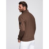 Ombre Lightweight unzipped men's jacket with quilted front - brown | shoptok.hr