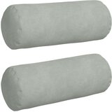 vidaXL valjkasti jastučići 2 pcs svijetlo siva Ø 15 x 40 cm | shoptok.hr