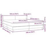  Box spring postelja z vzmetnico roza 180x210 cm žamet, (21792730) | Shoptok.si