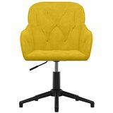  Okretna uredska stolica žuta baršunasta | shoptok.hr