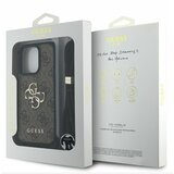 Guess PU 4G Metal Logo Crossbody Popruh Zadní Kryt pro iPhone 16 Pro Max Brown Ovitek za telefon Vijolična | Shoptok.si