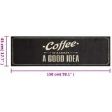  Kuhinjska preproga pralna napis coffee 45x150 cm žamet | Shoptok.si