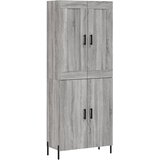 Maison Chic Visoka Komoda - Predalnik siva sonoma 69,5x34x180 cm inženirski les, (21721431) Cene