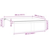 Skrovita tenda Krem 400 × 300 cm tkanina | shoptok.hr