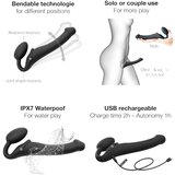 Strap-On-Me Vibracijski strap on dildo brez pasu Strap On Me, velikost M, črn | Shoptok.si