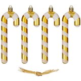  Božićni ukrasi od 14 cm – set od 4 komada, zlatni | shoptok.hr