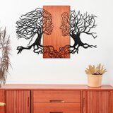 Wallxpert Murmure des Feuilles -1 - Red, Black RedBlack Decorative Wooden Wall Accessory Cene