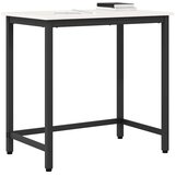  Stol Bijelo 80 x 50 x 77 cm Inženjerska drva i čelik | shoptok.hr